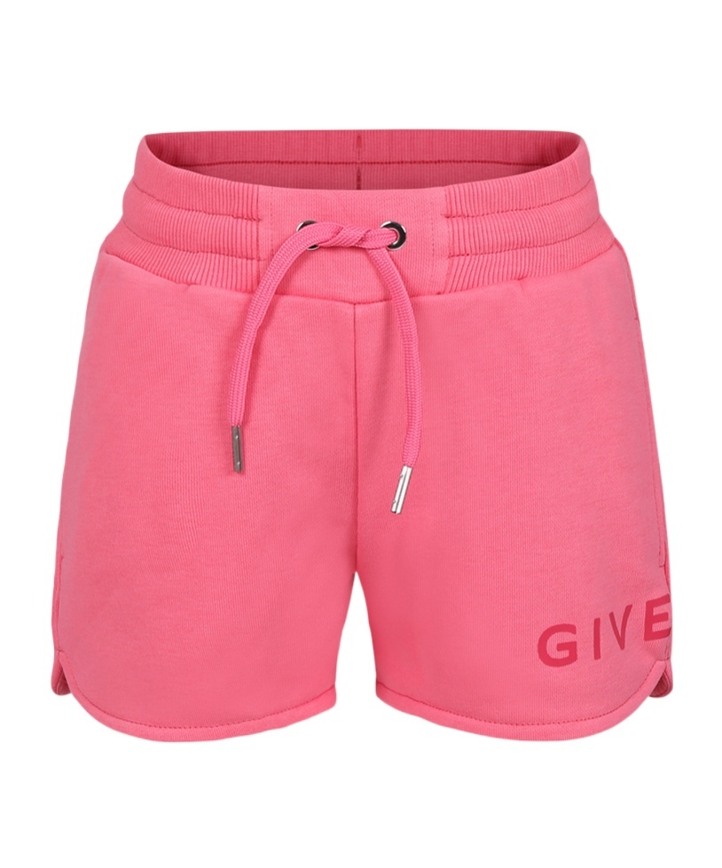 Givenchy Elastic Waist Shorts In Pink
