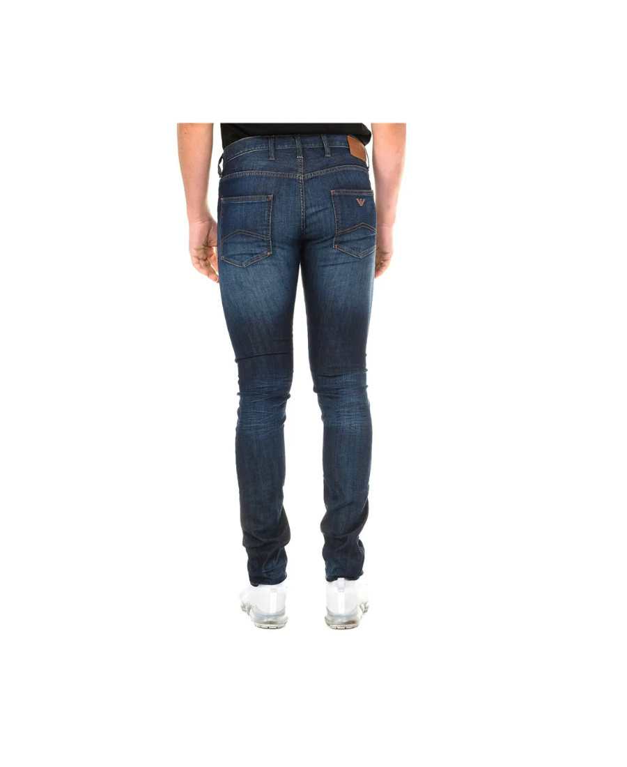Armani Jeans Logo Jeans In Black