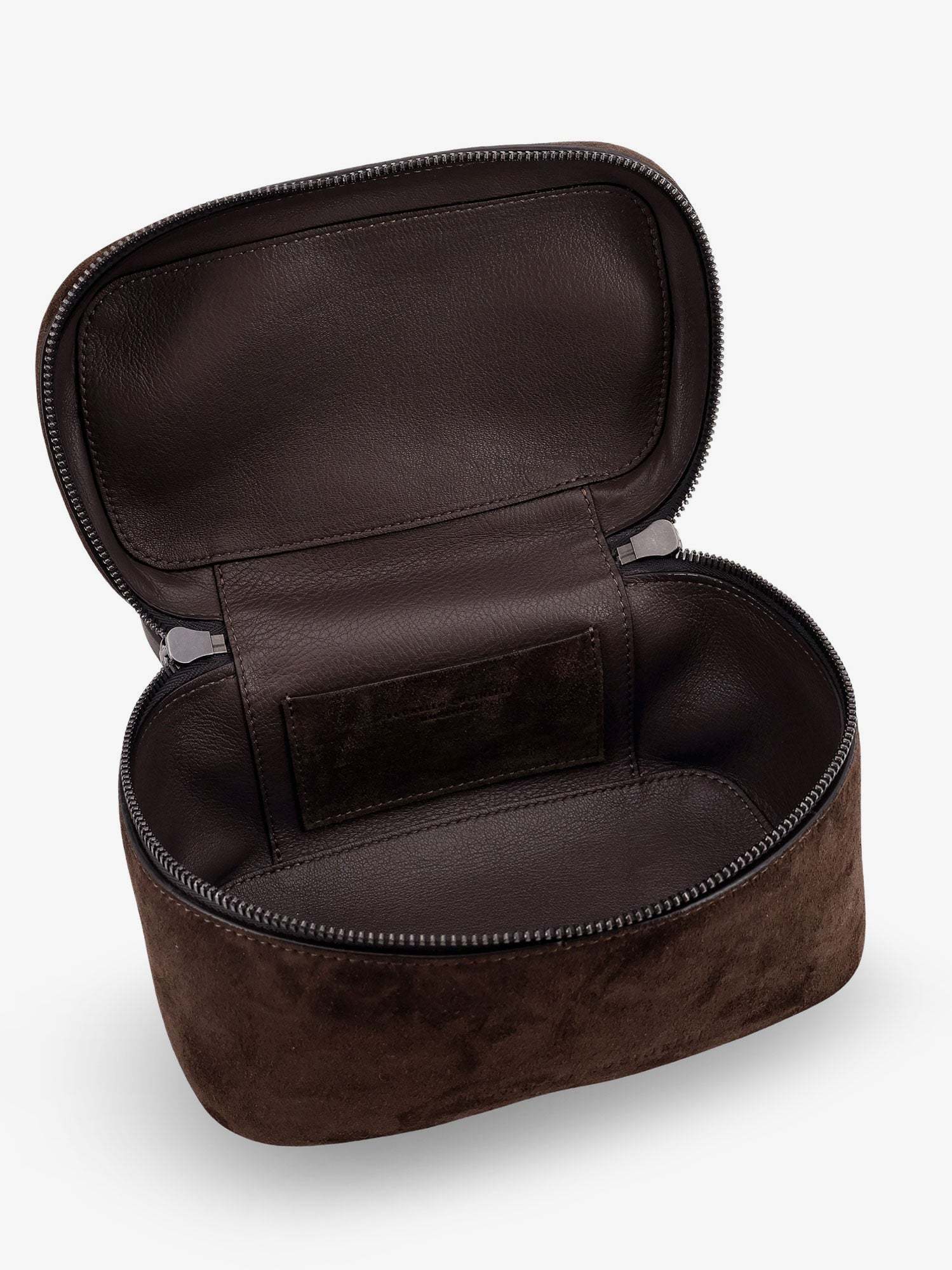 Brunello Cucinelli Suede Shoulder Bag With Padlock In Brown