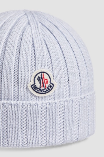 Moncler Wool Beanie In White