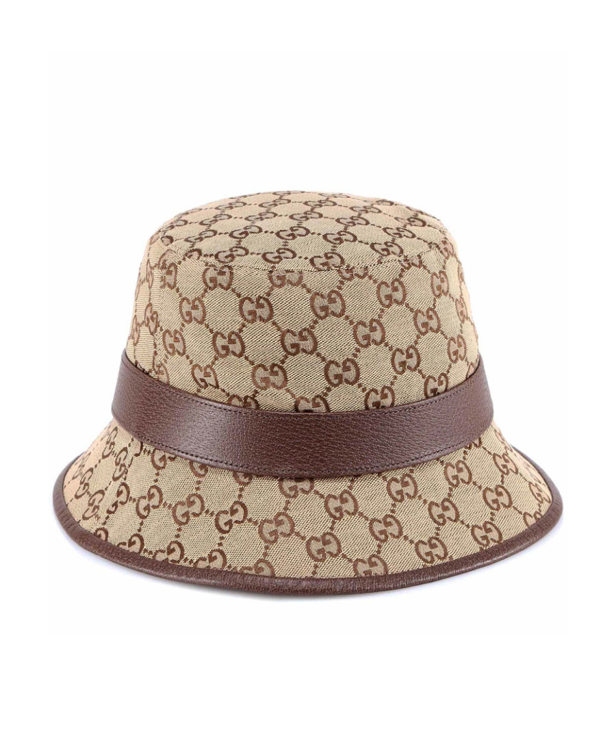 Gucci Gg Canvas Fedora In Brown