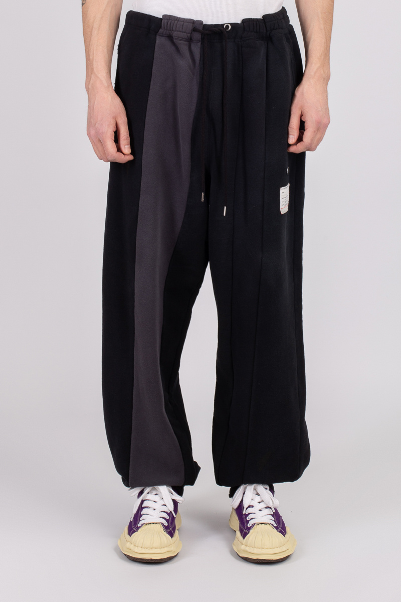 Miharayasuhiro Vertical Switching Mid-rise Track Trousers In Black