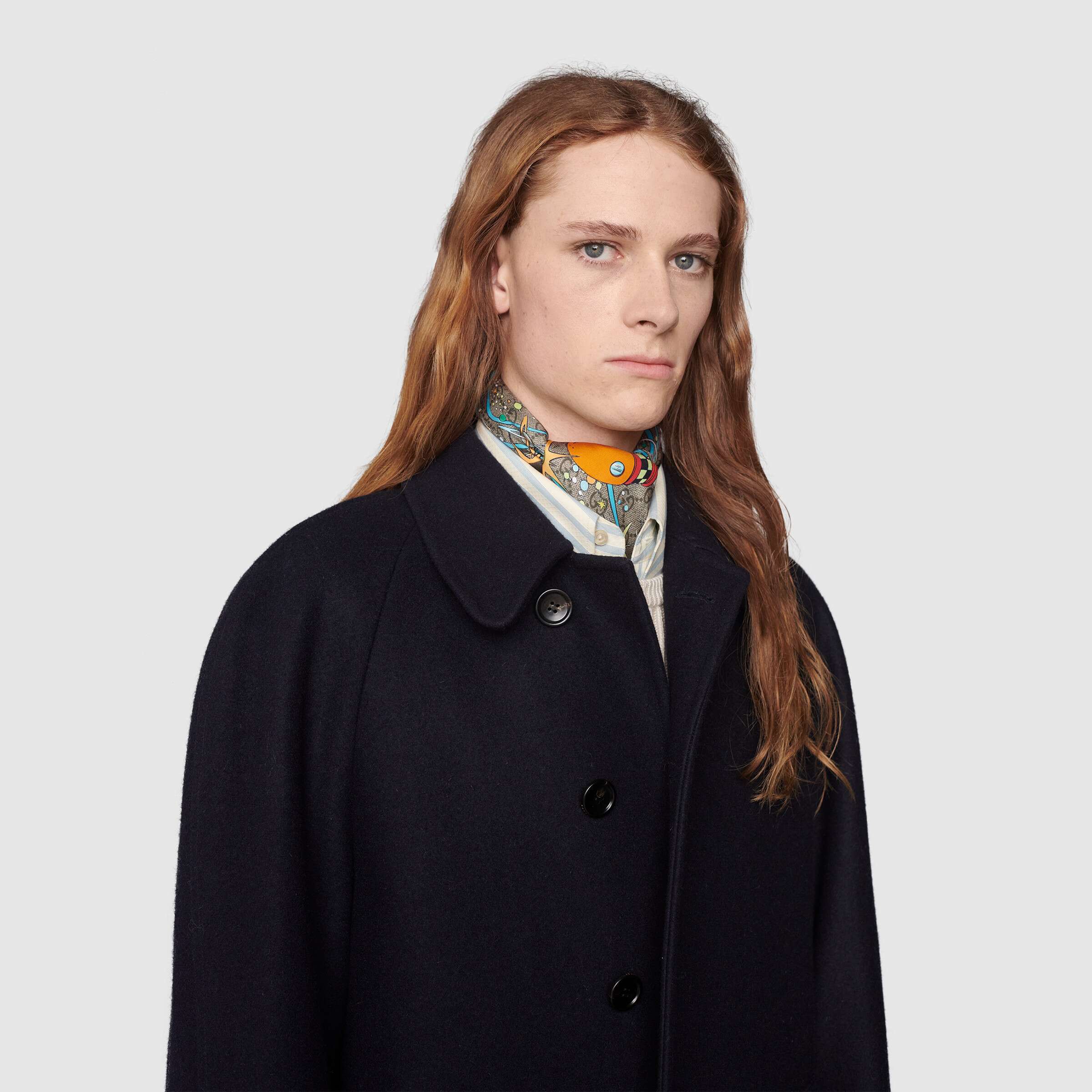 GUCCI X DISNEY DONALD DUCK-PRINT SCARF