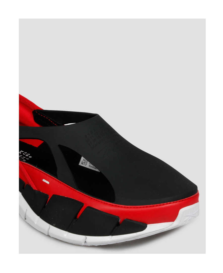 Maison Margiela Mm22 X Reebok Rubber Unisex Slip On Sneakers With Cutouts In Black