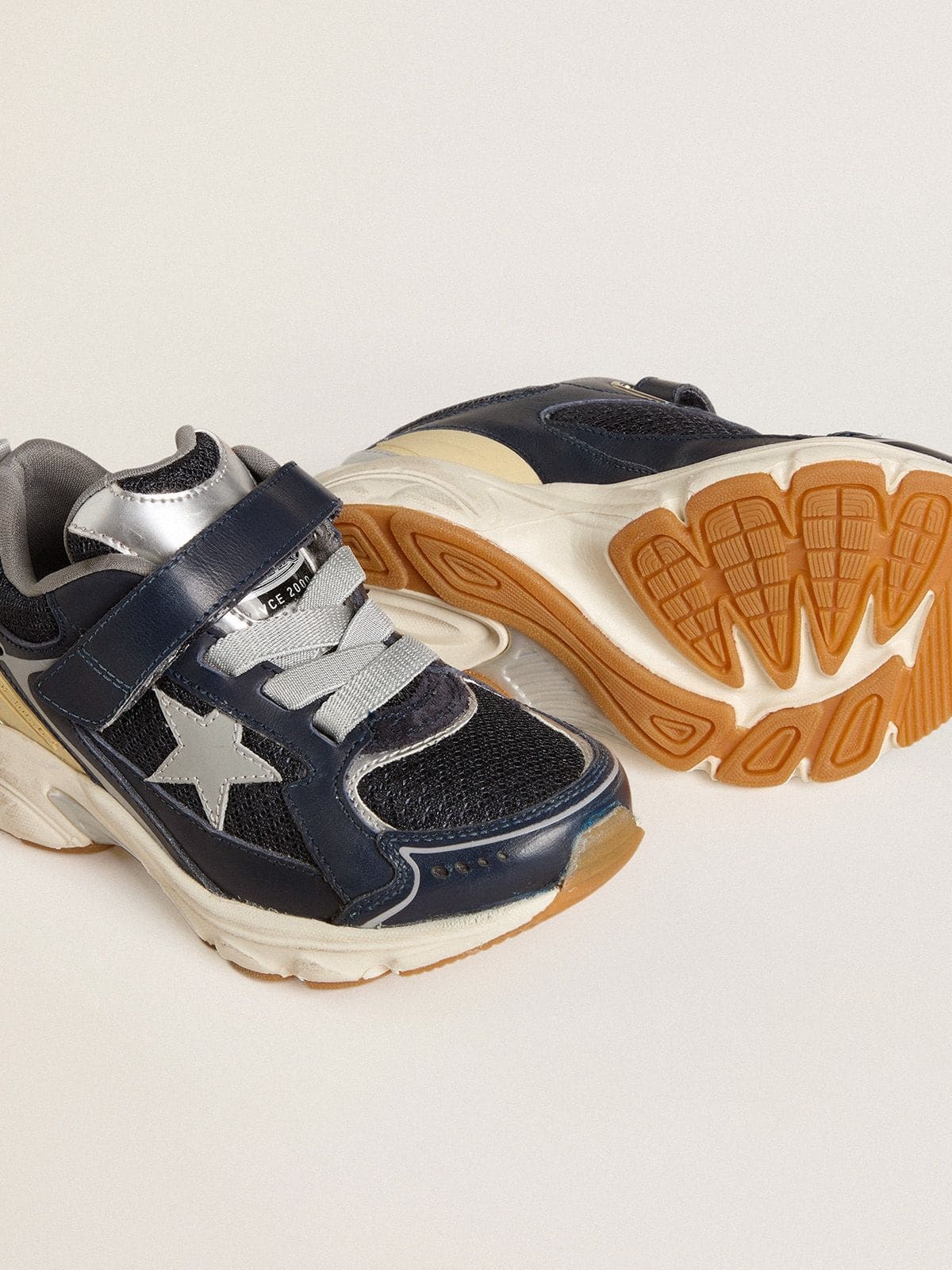 Golden Goose Kids Young Lightstar Sneakers In Multi