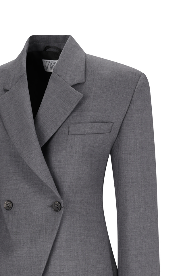 Giuseppe Di Morabito Asymmetrical Double-breasted Jacket In Gray