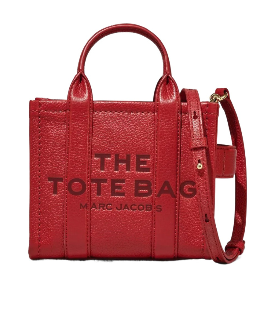 Marc Jacobs The Leather Crossbody Tote Bag In Red