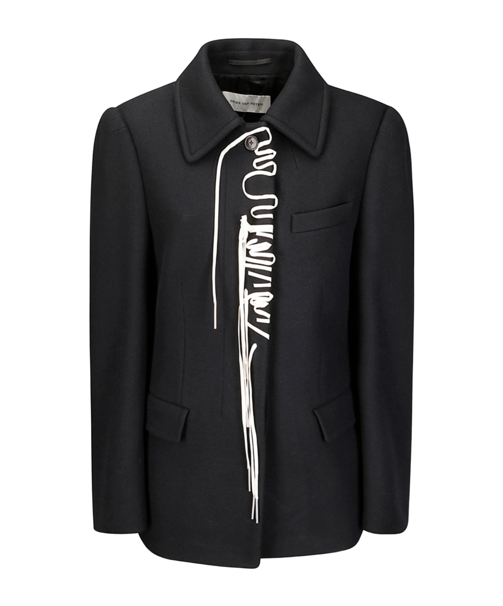 Dries Van Noten Embellished Jacket In Black