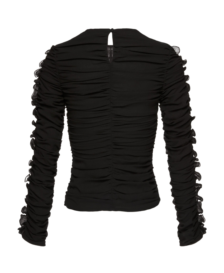 Magda Butrym Tops With Ruches In Black
