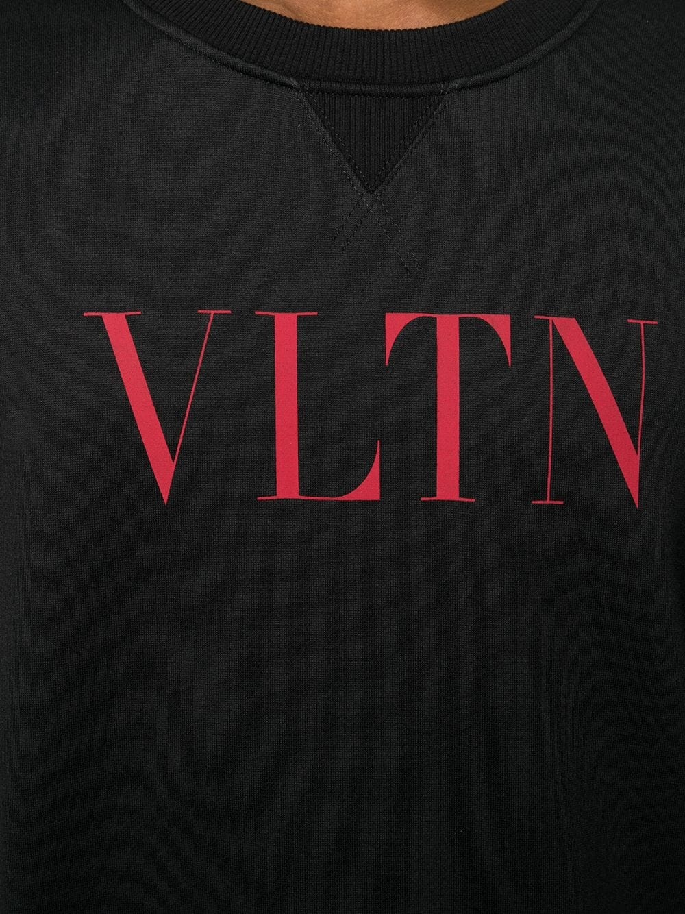 Valentino Vltn Logo Sweatshirt In Black