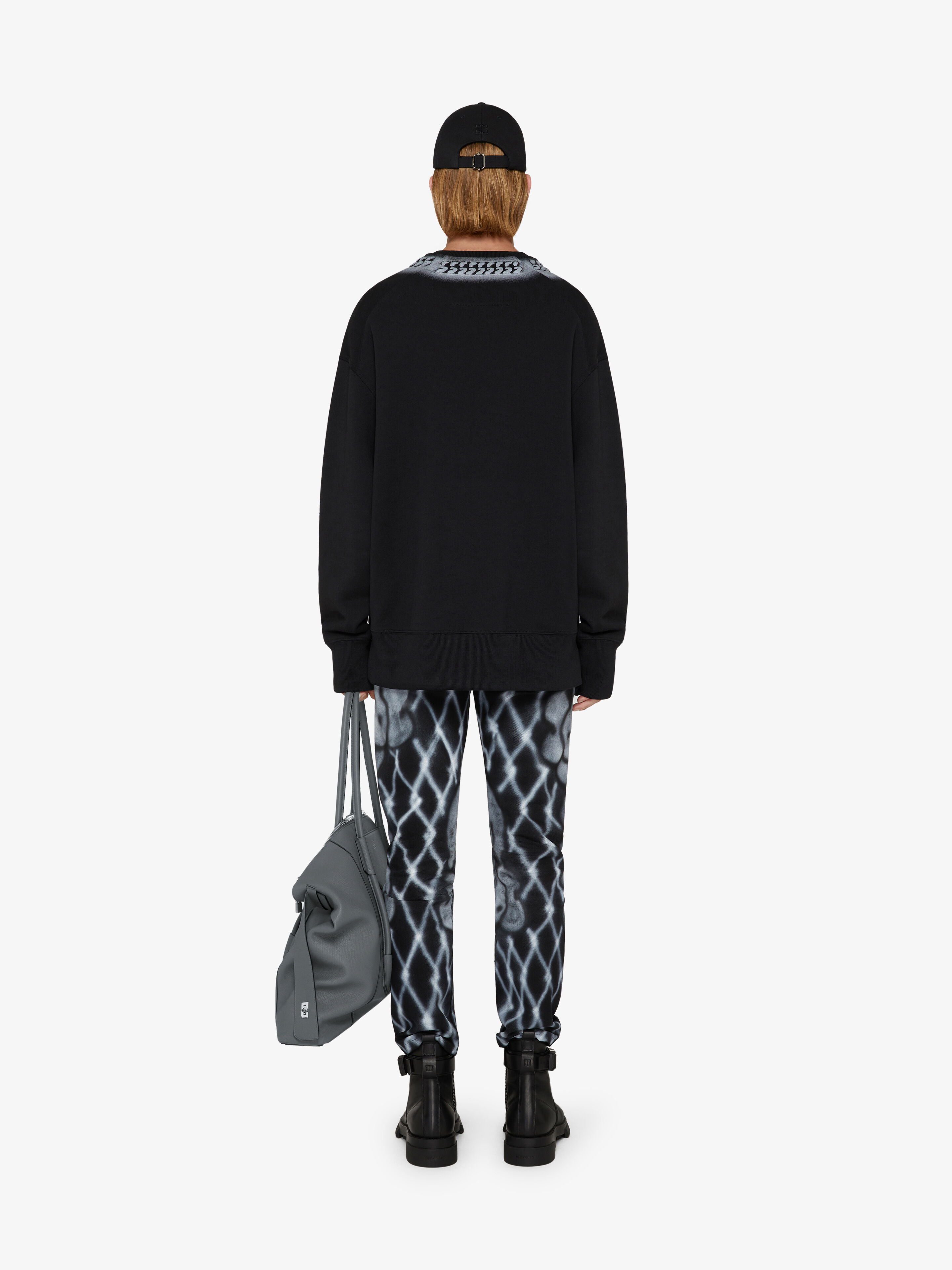 Givenchy X Chito Embossed Chain Print Sweatshirt In Black