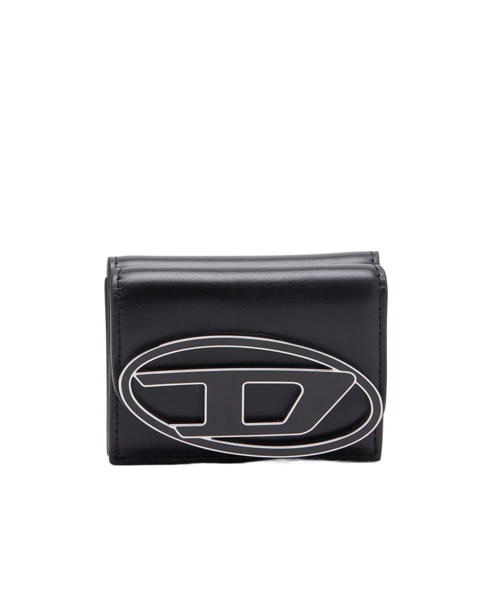 Diesel Logo Wallet In Black