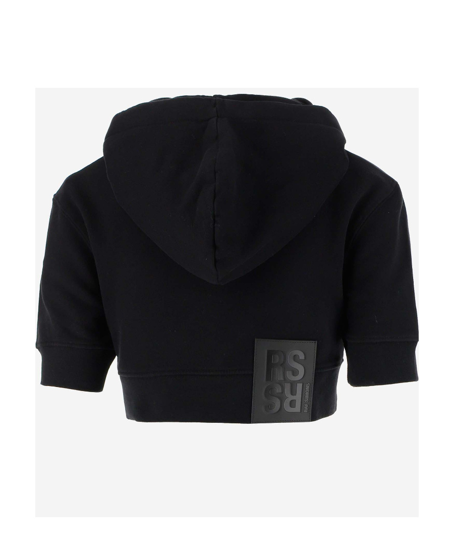 RAF SIMONS RAF SIMONS DRAWSTRING CROPPED HOODIE
