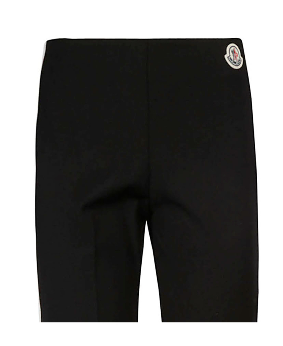 Shop Moncler High-waist Stirrup Leggings In Black