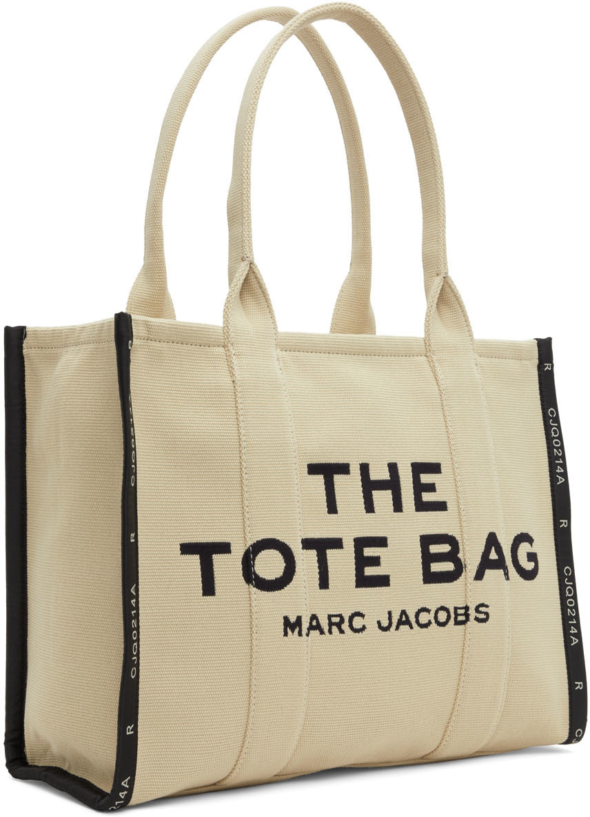 Marc Jacobs The Jacquard Traveler Warm Sand Tote Bag In Nude