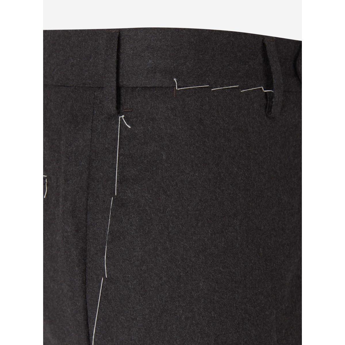 Pt01 Mid-waist Casual Pants In Black