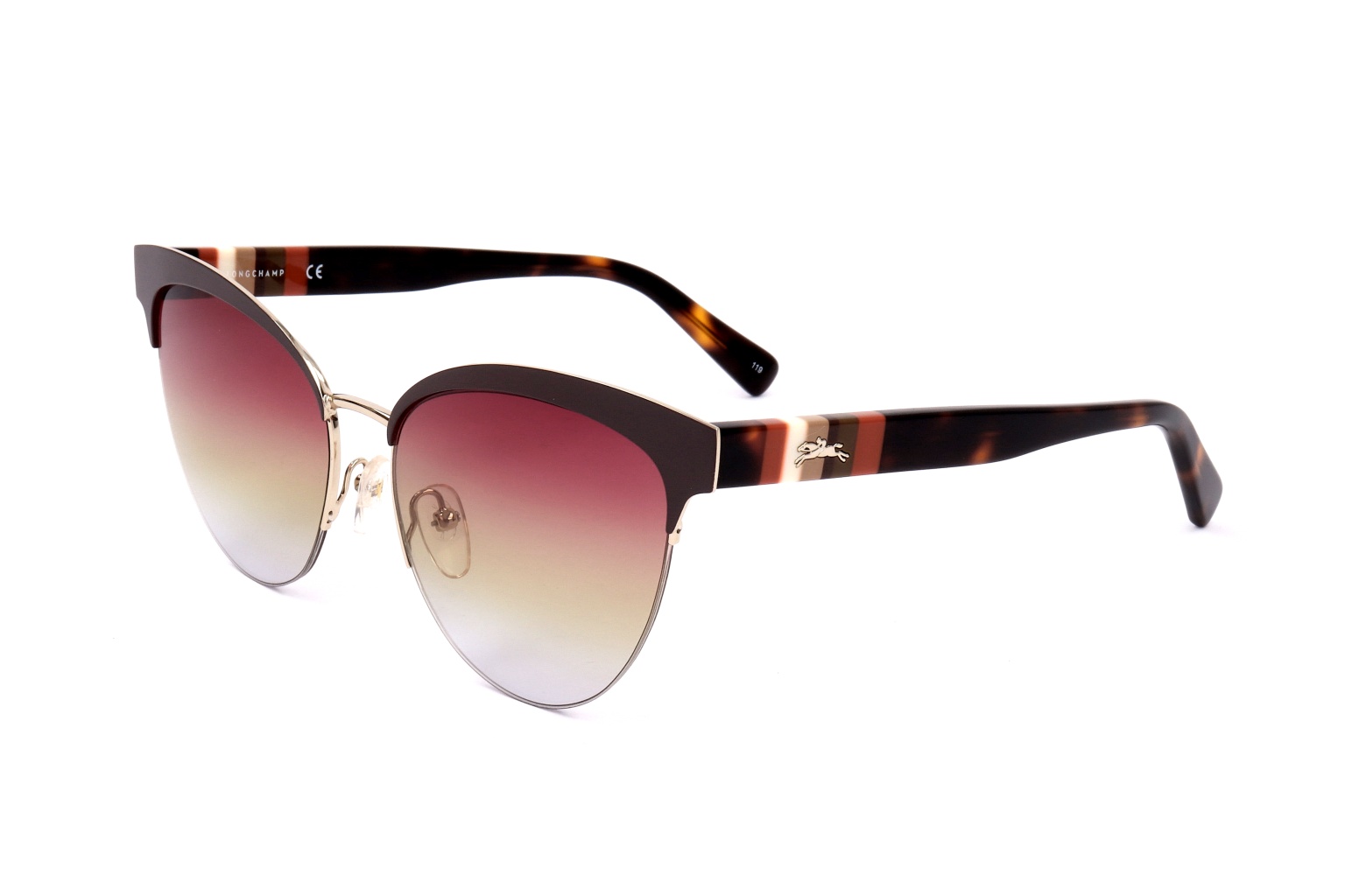 Longchamp Cat Eye Frame Sunglasses In Multicolor