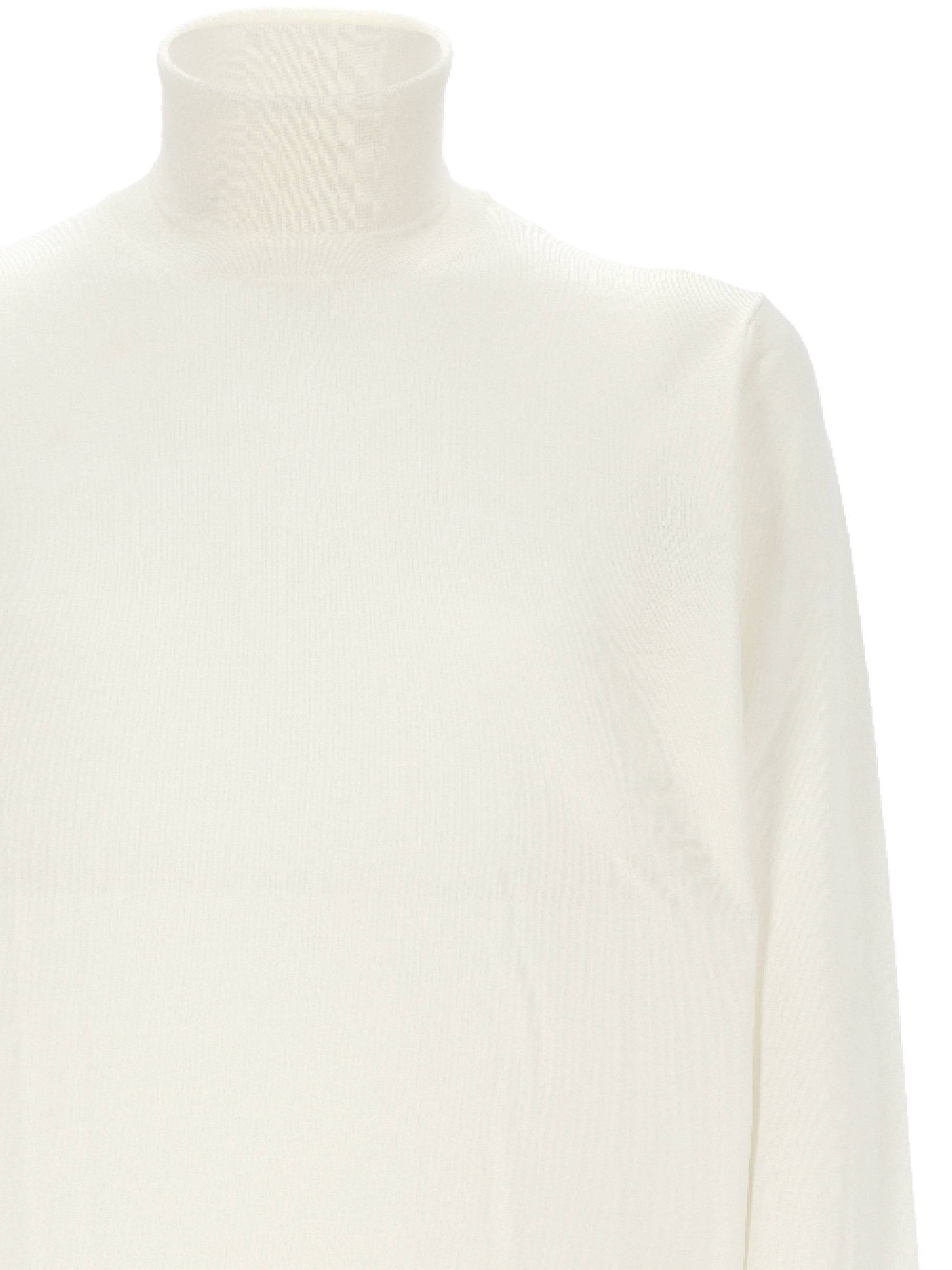 Lardini Fine-knit Virgin Wool Jumper In White