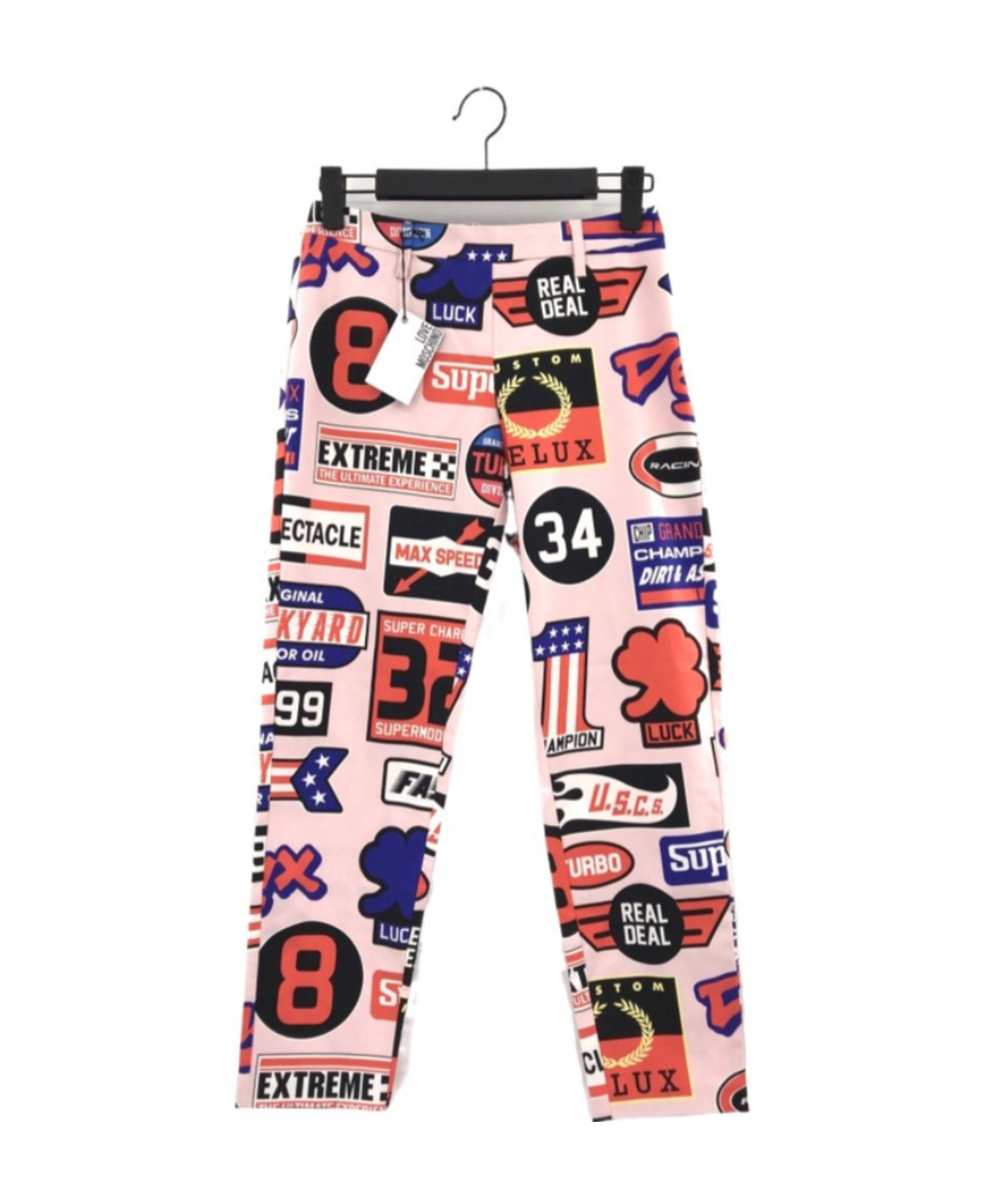 Moschino Printed Jeans In Multicolor