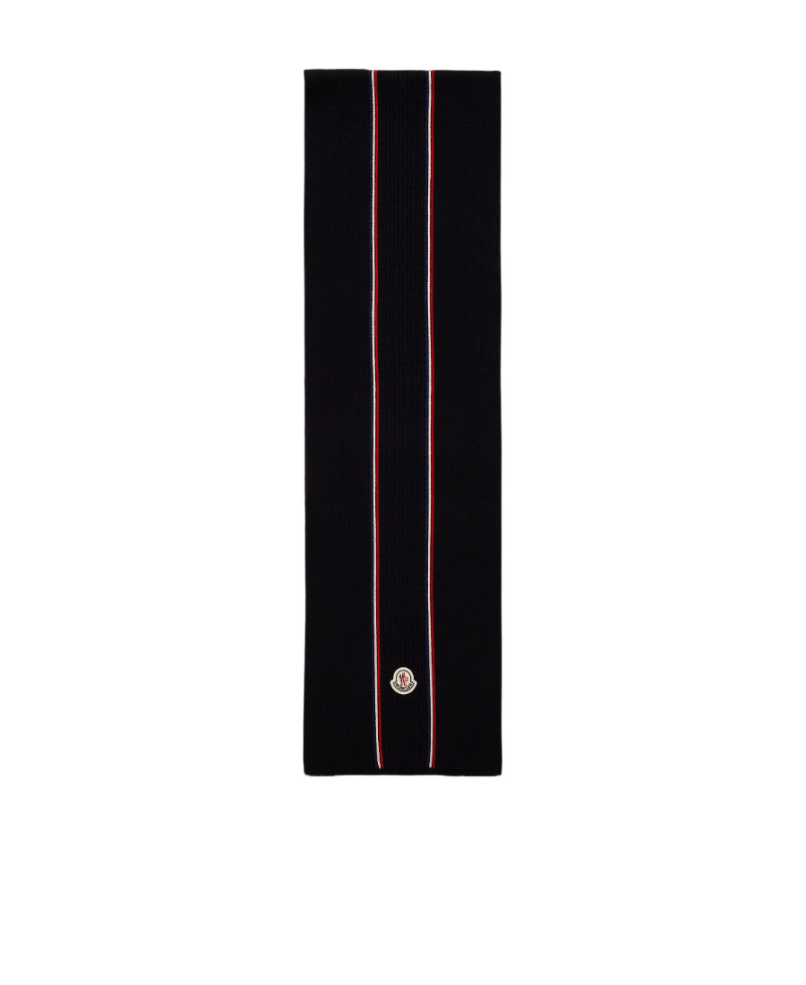 Moncler Logo Scarf In Black