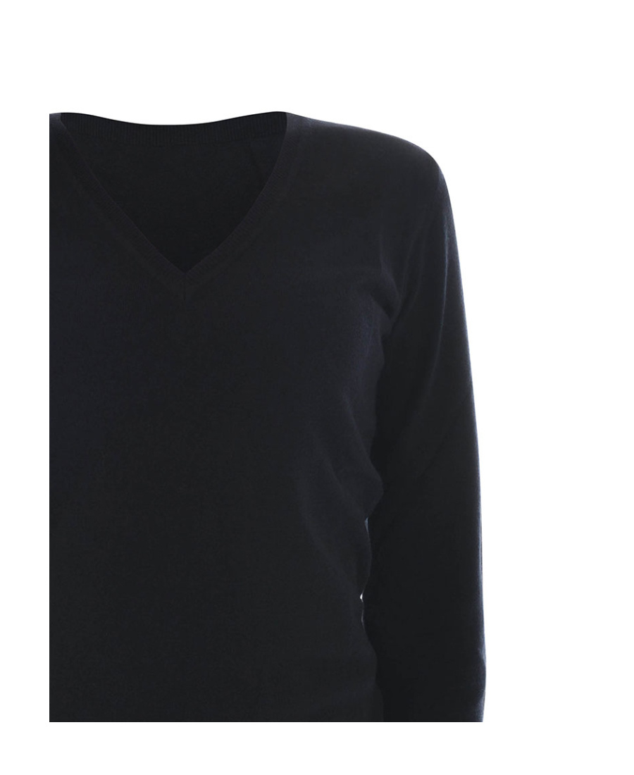 Shop Armani Jeans V-neck Sweater In Black