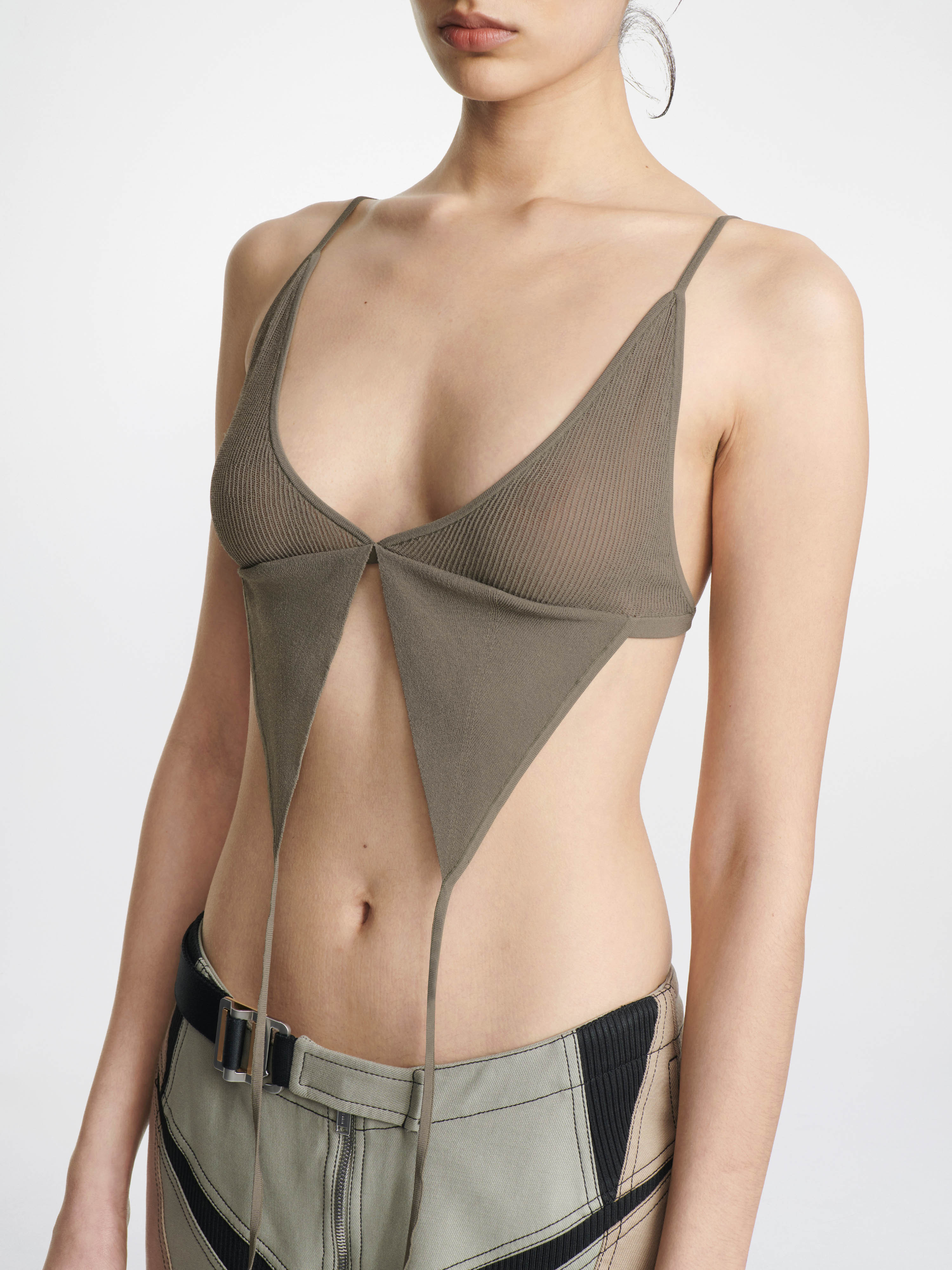 DION LEE BUTTERFLY-STYLE MESH BRA