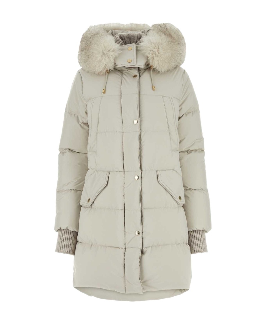 Moorer White Polyester Padded Jacket In White