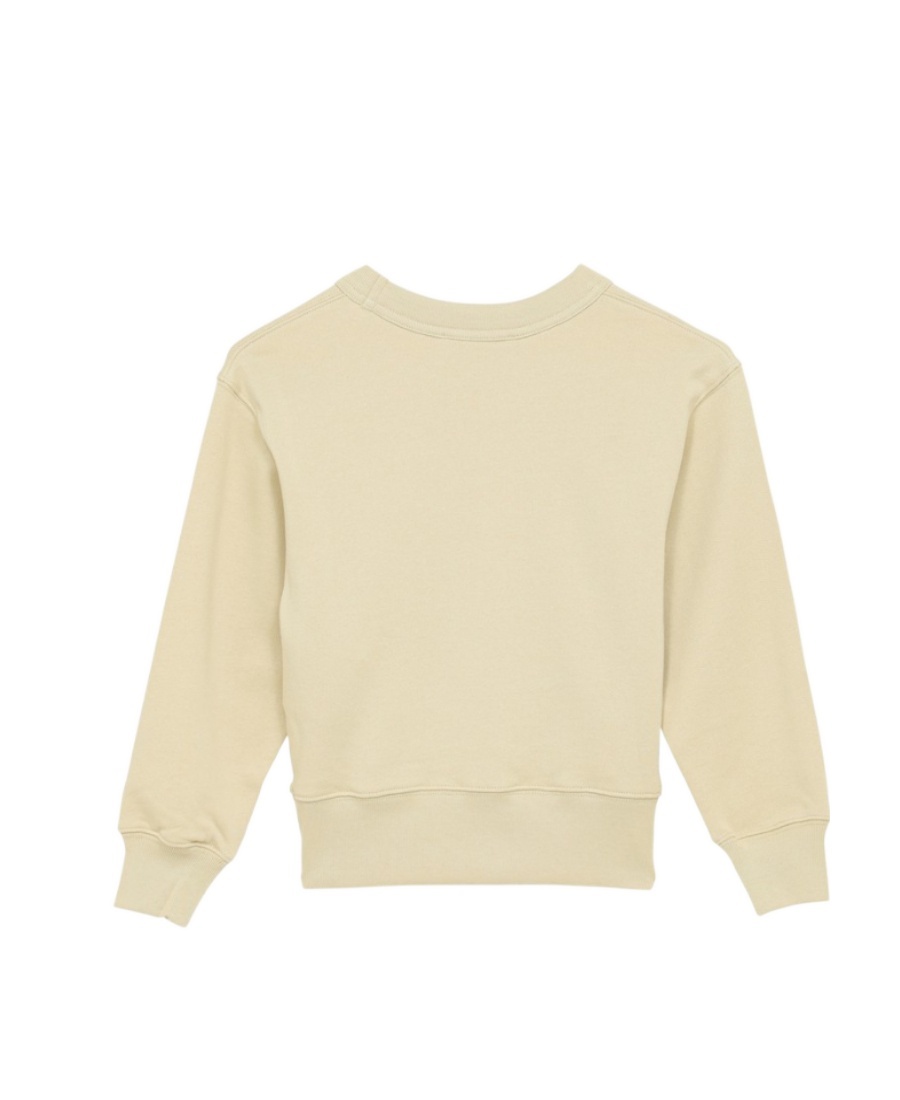 Acne Studios Logo-patch Cotton Sweatshirt In Nude