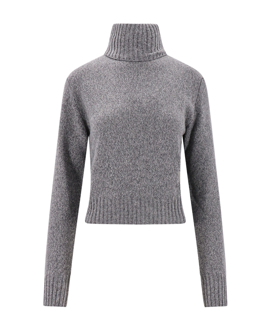 Ami Alexandre Mattiussi Ami Paris Slim Tonal Adc Sweater Clothing In Gray