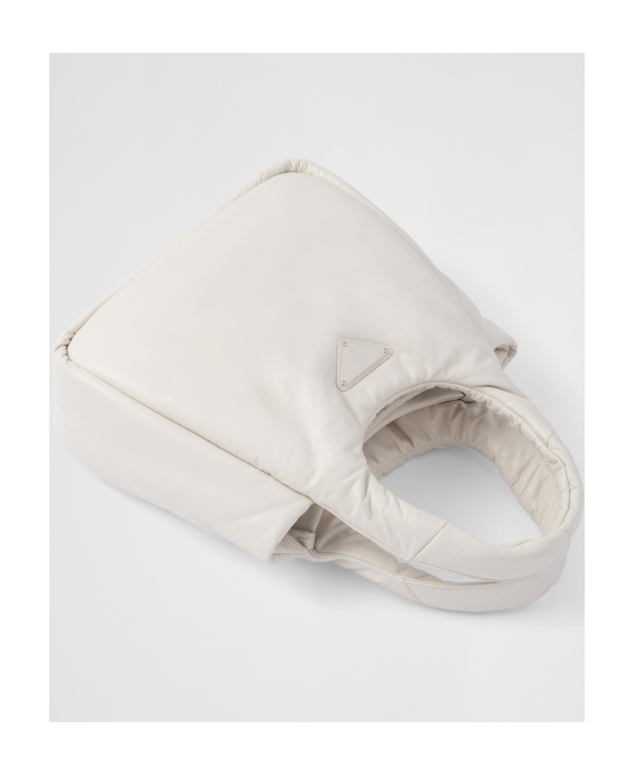 Prada Medium Soft Tote Bag In White