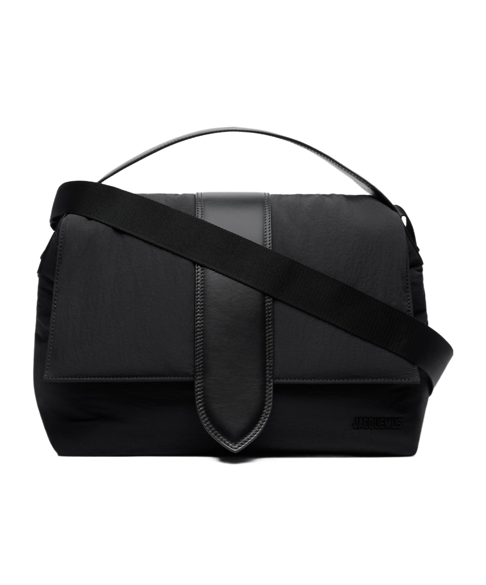 Jacquemus Le Petit Messenger Bambino Shoulder Bag Unica In Black