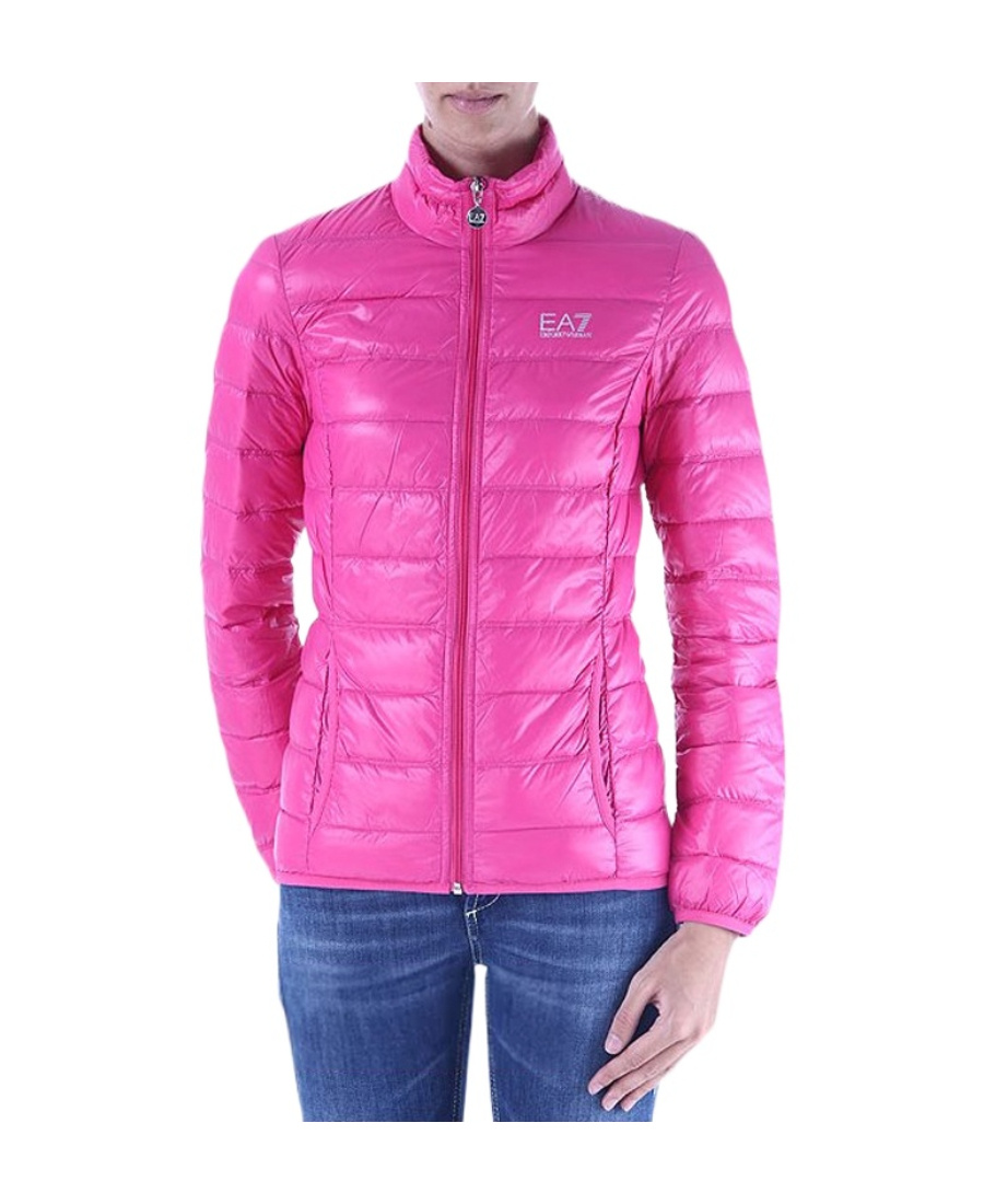 EA7 LOGO QUILTED DOWN JACKET 