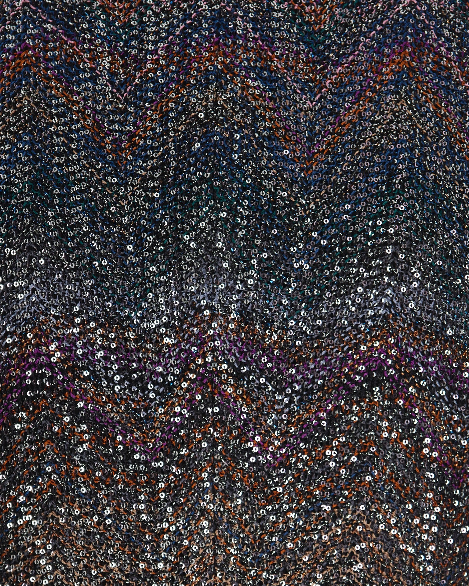 Missoni Fitted Mini Dress With Multicolored Zigzag In Gray