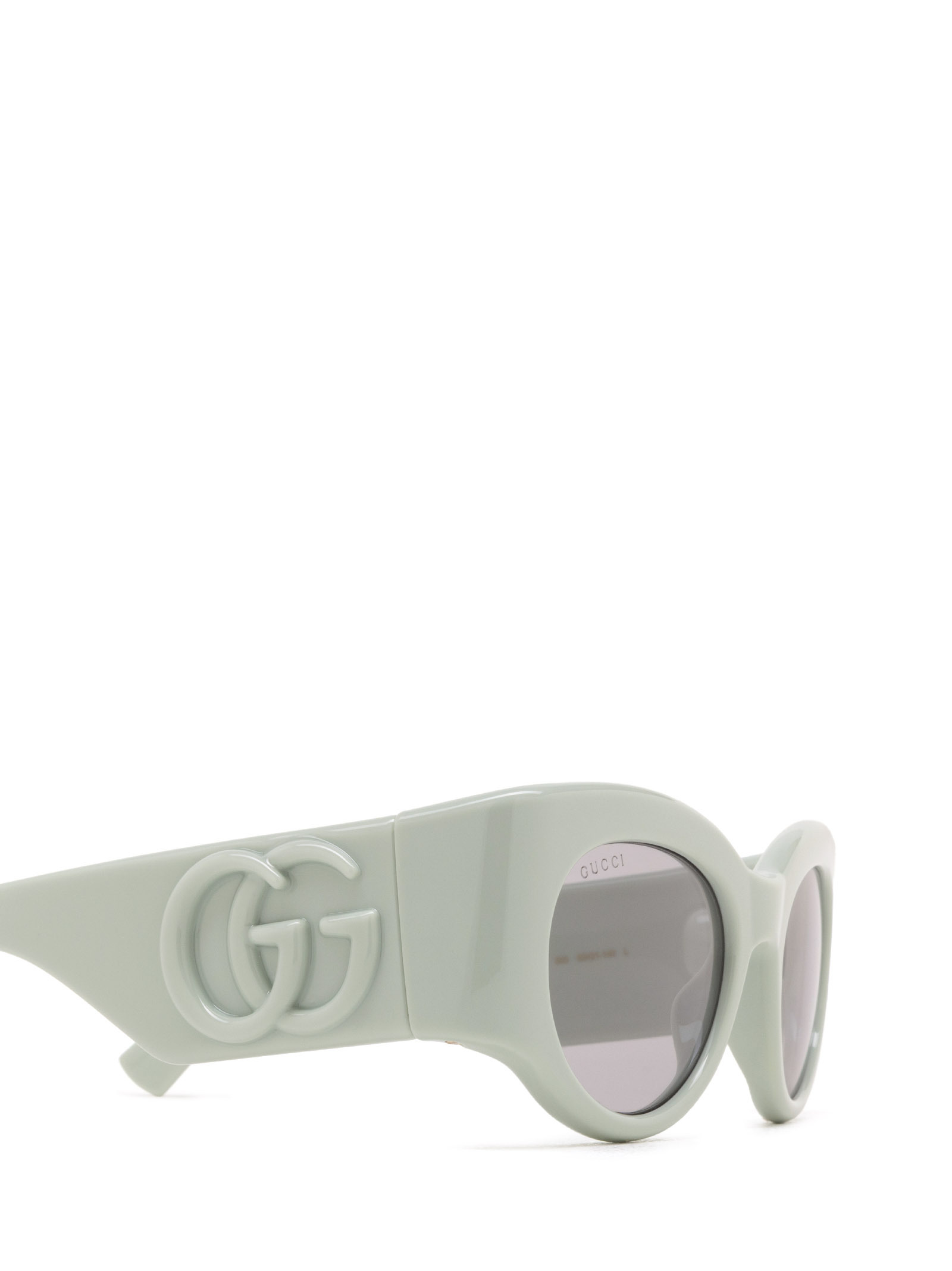 Gucci Oval-frame Sunglasses In White