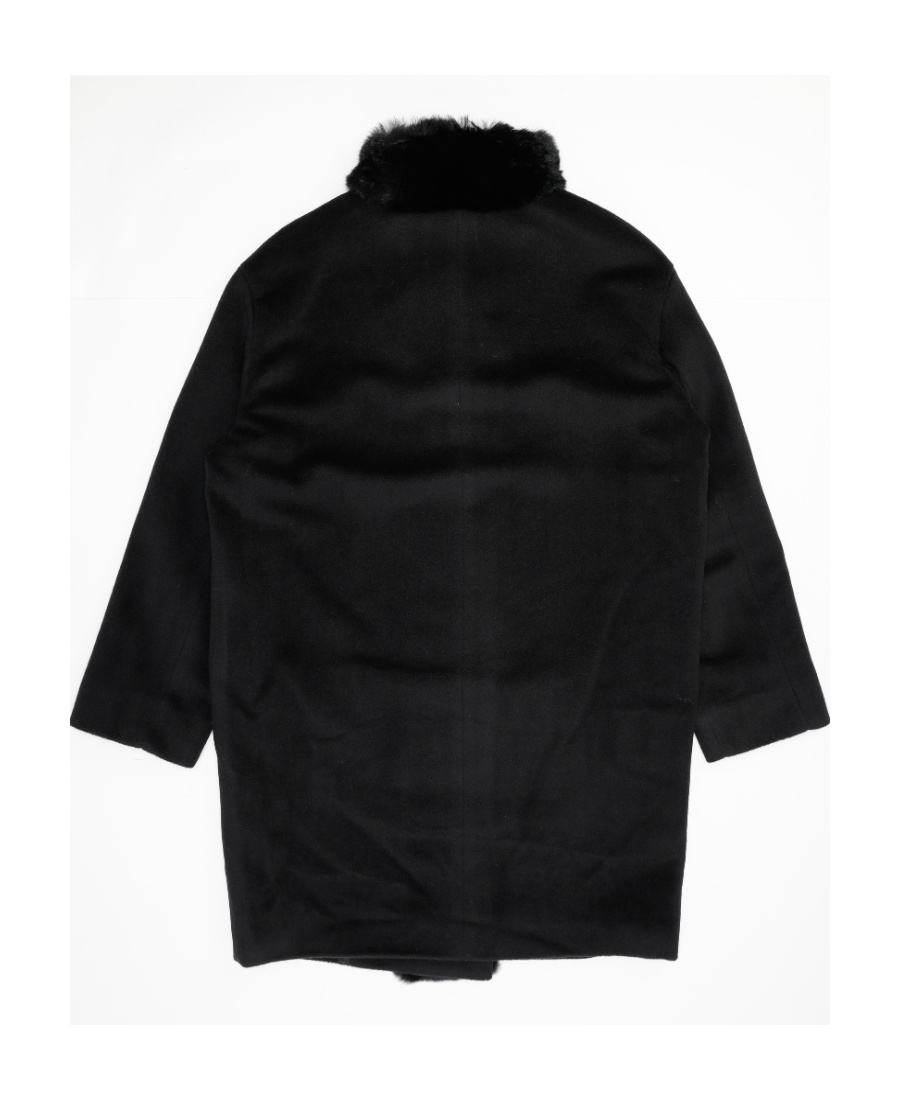 Max Mara Long-sleeved Coat In Black
