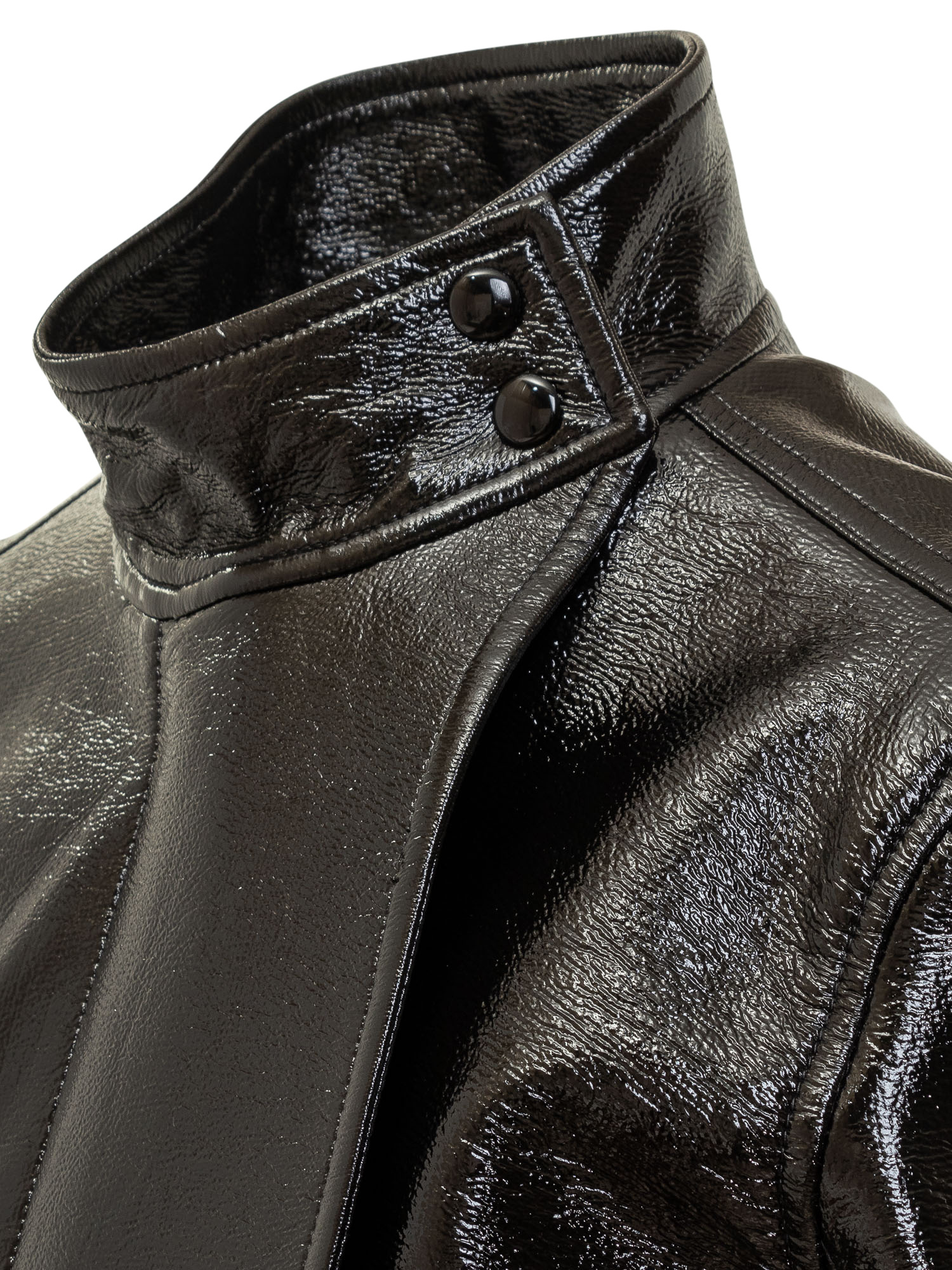 Courrèges Courreges 'motorcycle Vinyl' Jacket In Black