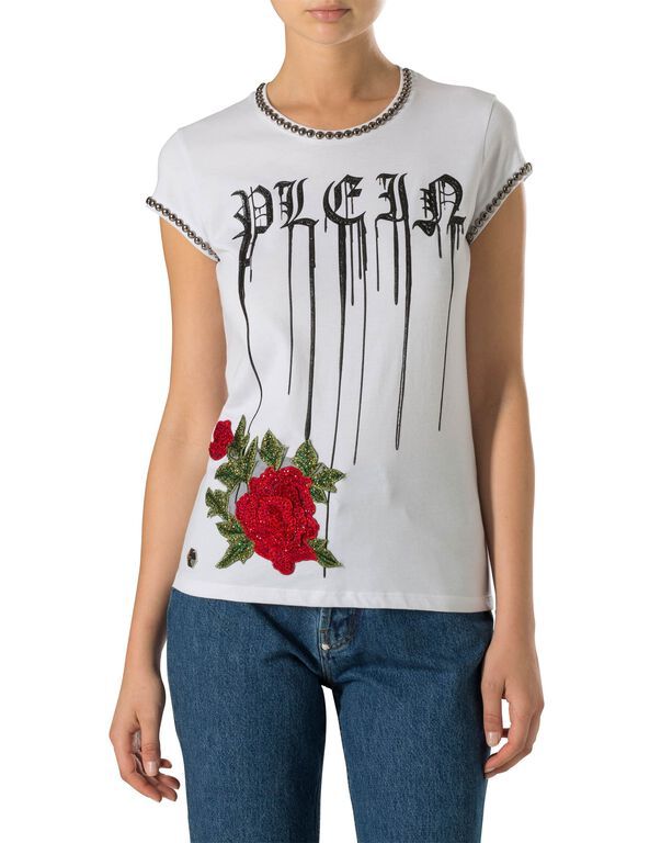 Philipp Plein Logo Details T-shirt In White