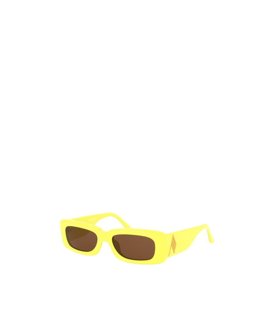 Attico Logo Sunglasses In Yellow