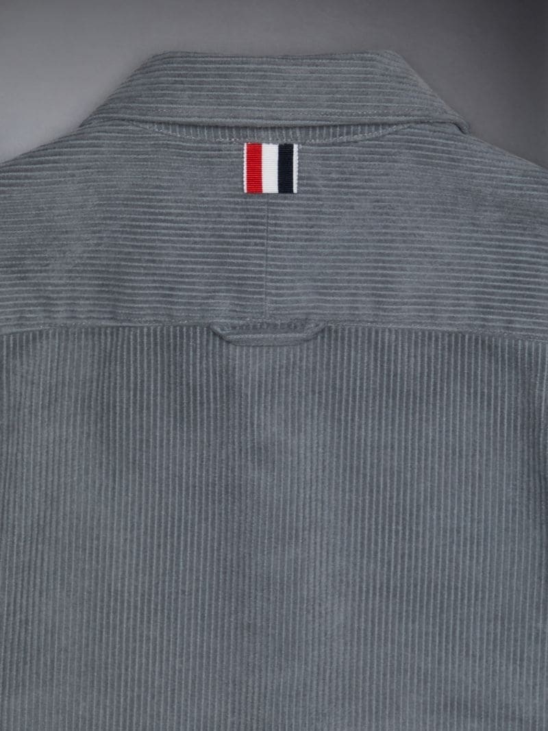 Thom Browne Corduroy Shirt Jacket In Gray