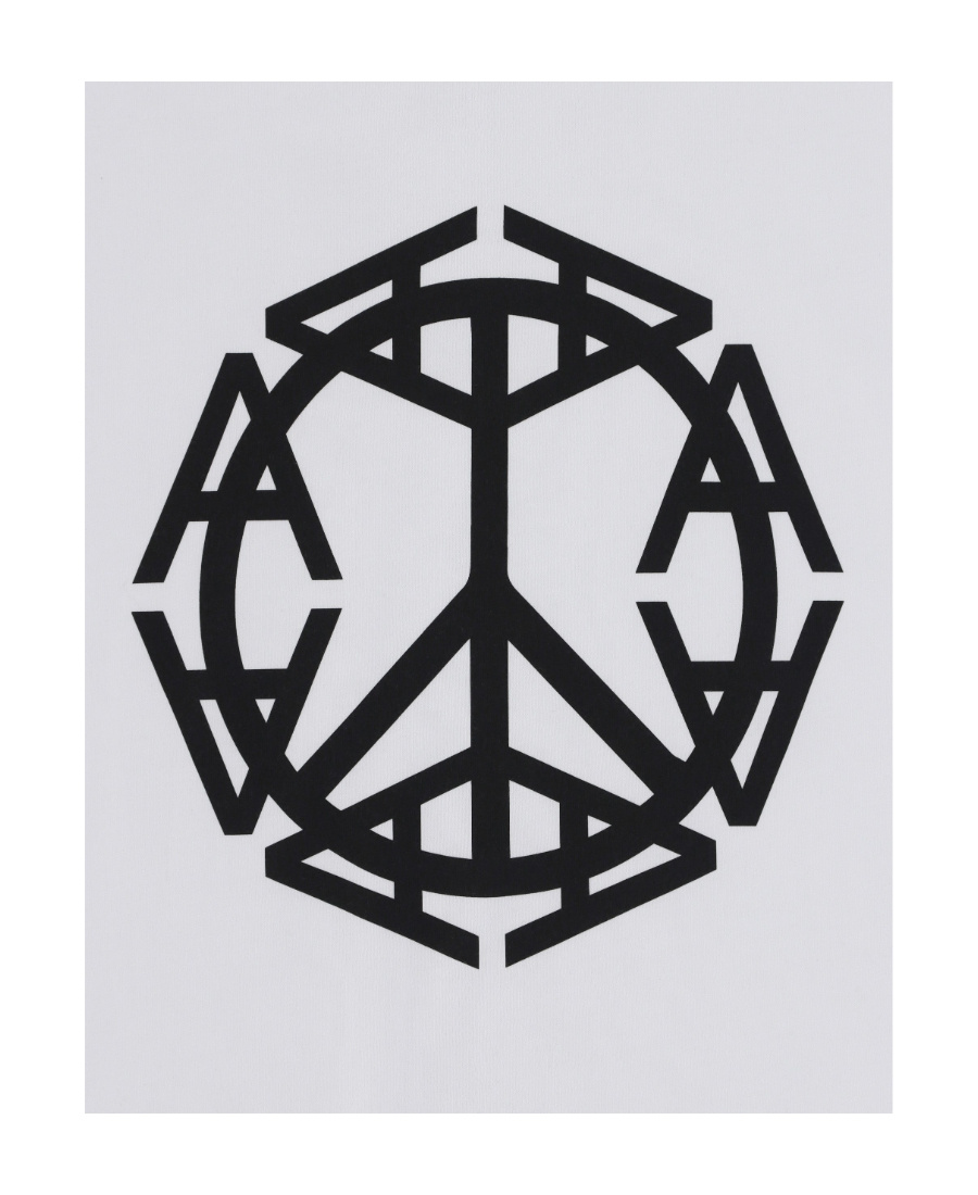 ALYX PEACE SIGN LOGO-PRINT T-SHIRT