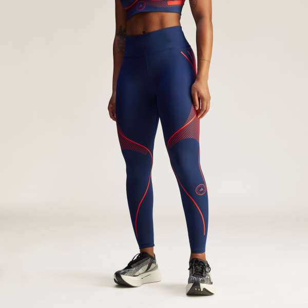 Shop Adidas By Stella Mccartney Truepace Leggings In Blue