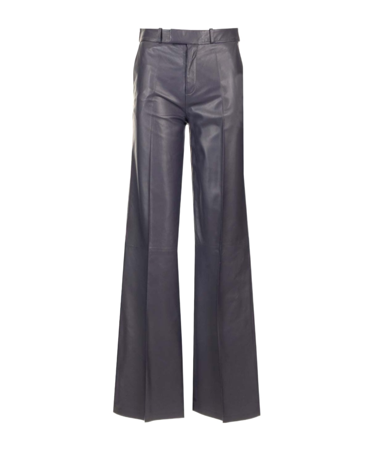 Arma Leather June Wide Leg Trouser In Black