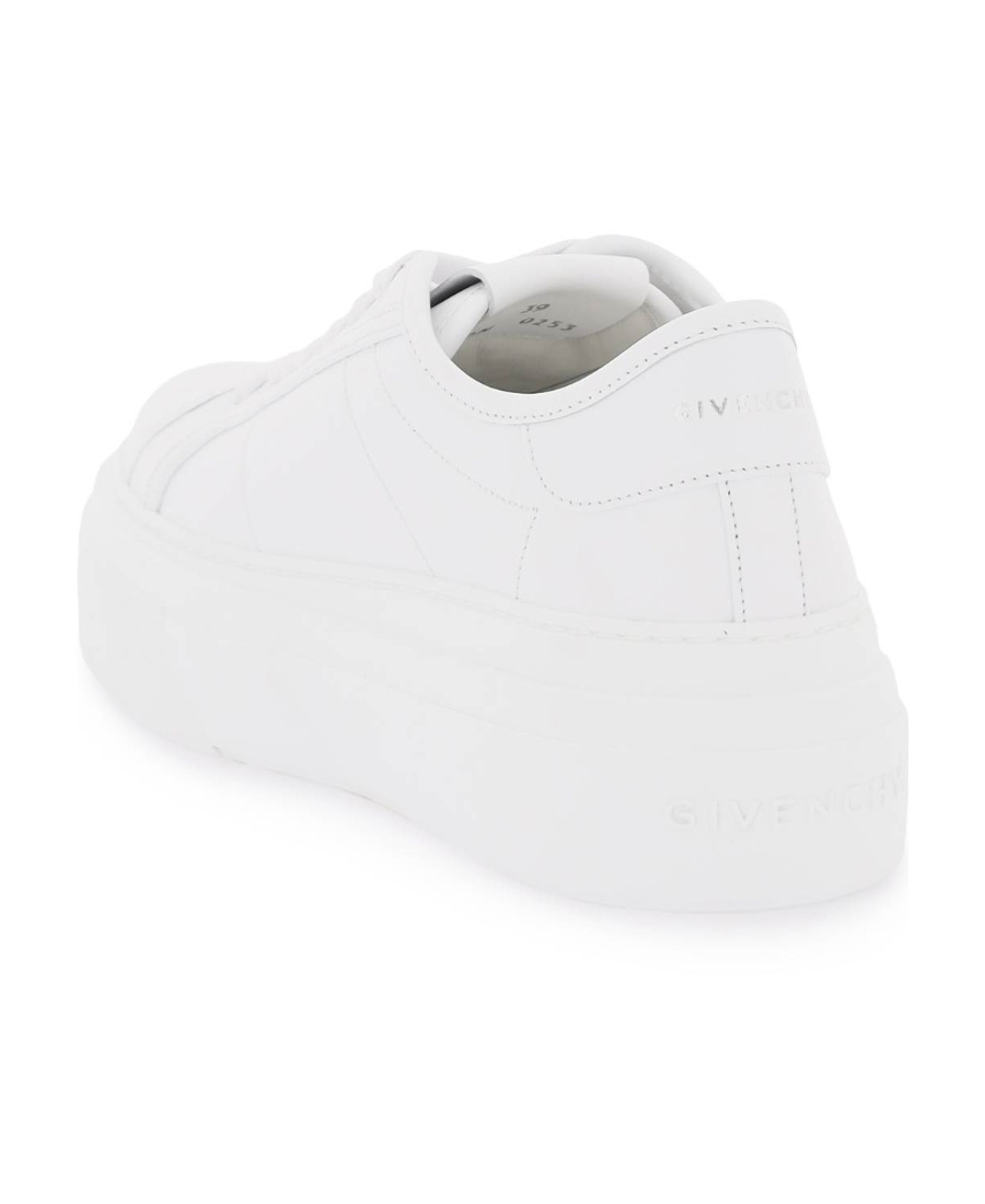 Givenchy Round-headed Low-top Lace-up Casual Shoes In White