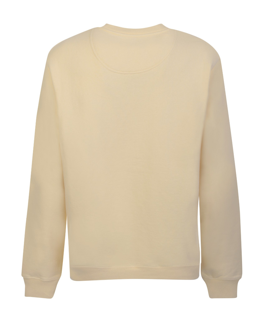 Shop Martine Rose Long-sleeved Round-neck Sweater In Nude