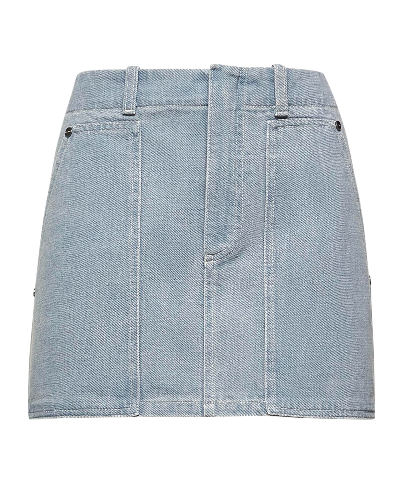 Fendi Belt Loop Skirt In Gray