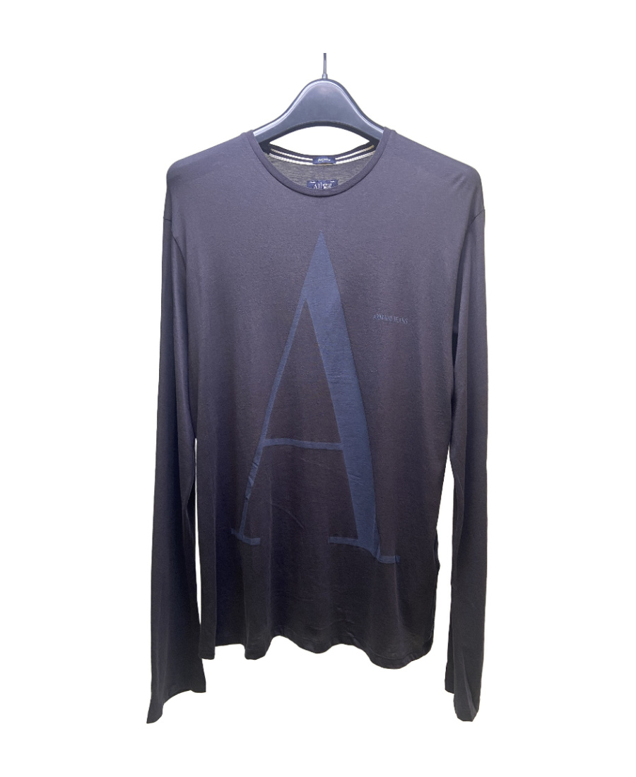 ARMANI JEANS LOGO T-SHIRT WITH ROUND NECK