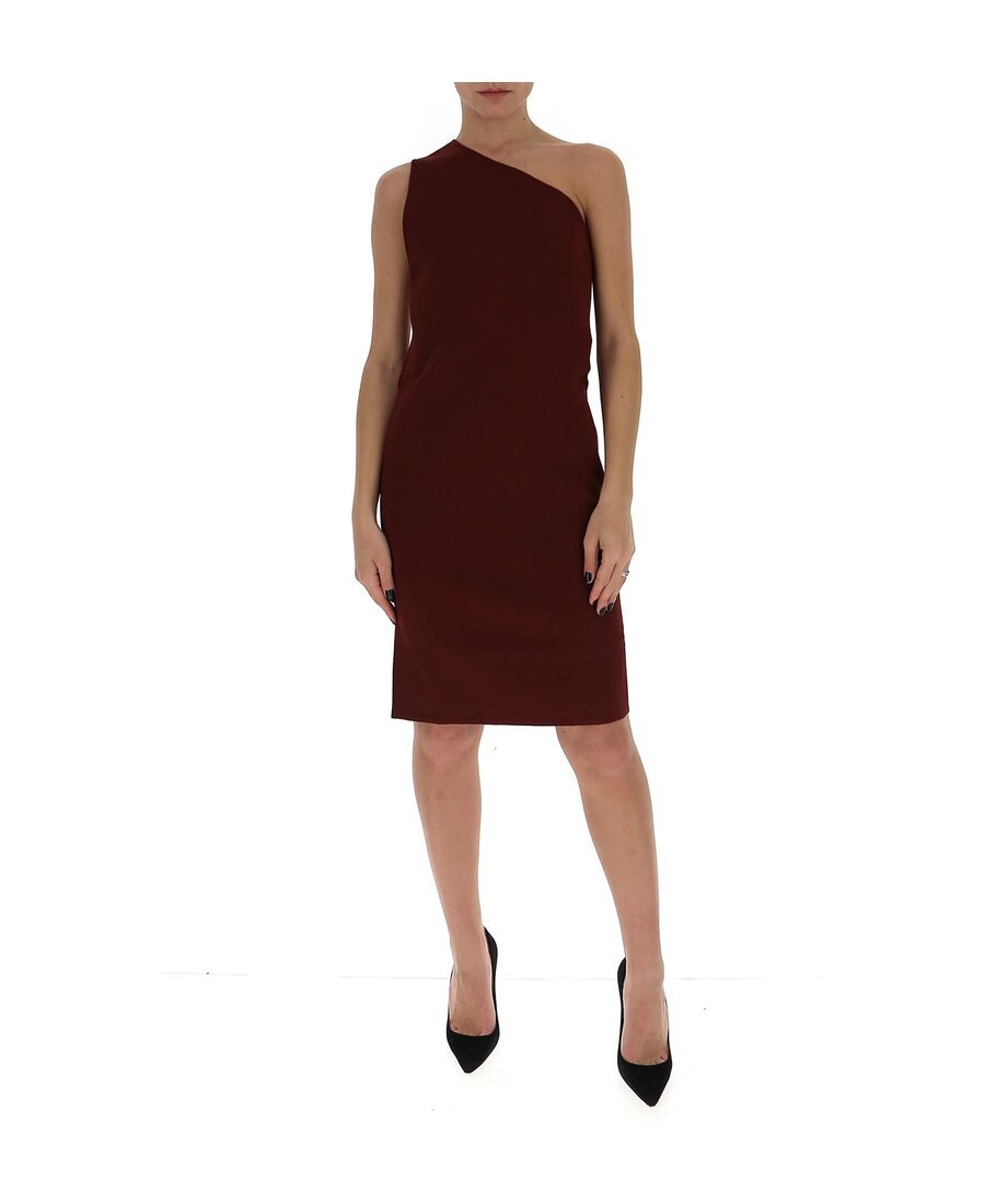BOTTEGA VENETA ONE-SHOULDER MIDI DRESS