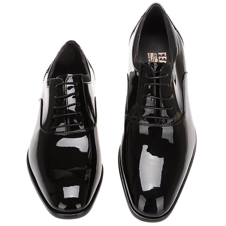 Ferragamo Aiden Series Lace-up Business Casual Shoes In Black