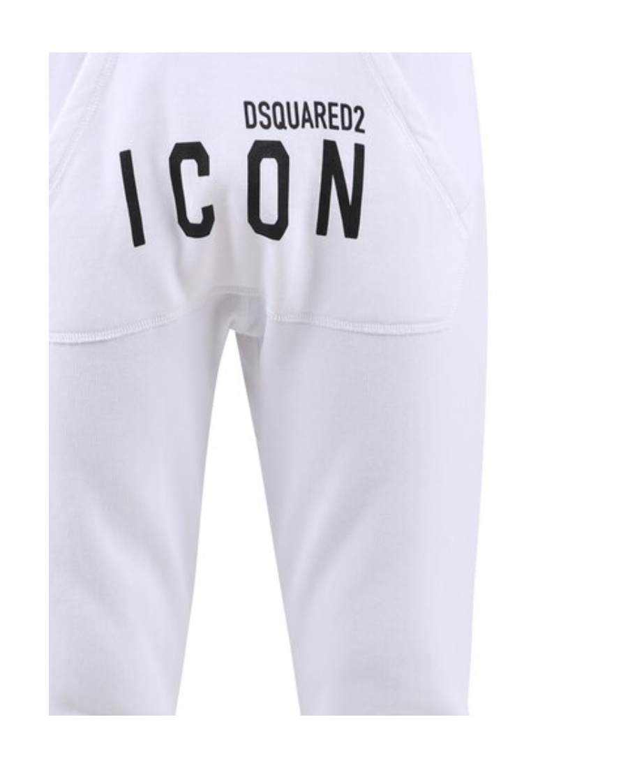 Dsquared2 Icon Logo Print Jogging Pants In White