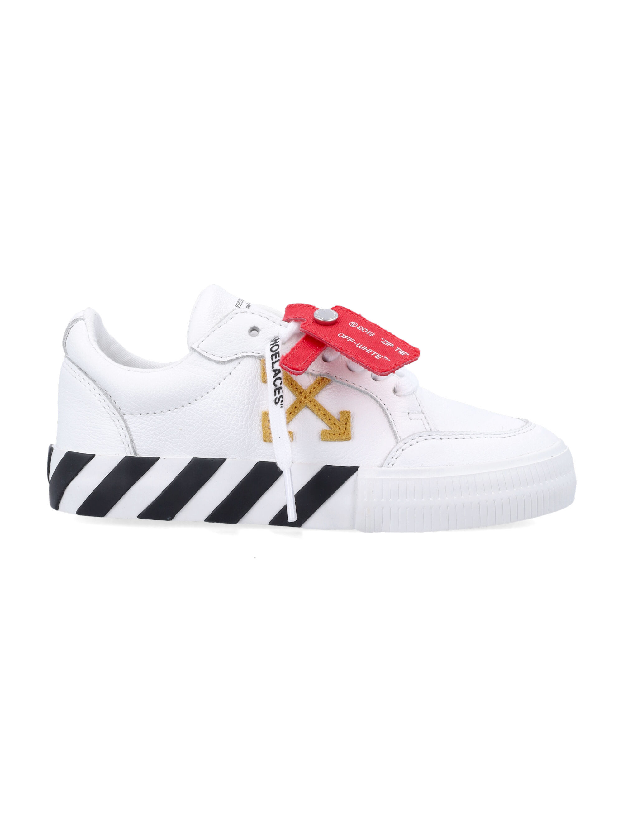 Off-white Canvas Vulcanized Sneakers Kids In White